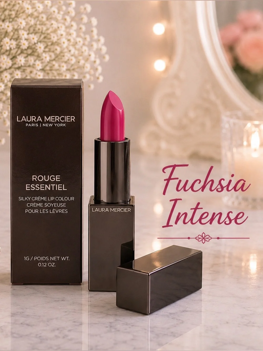 Laura Mercier Rouge Essentiel Fuchsia Intense Lipstick